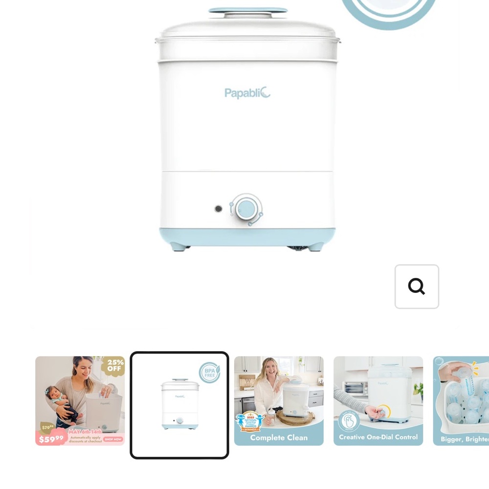 Baby Bottle Steam Sterilizer and Dryer